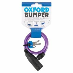 Oxford Bumper Cable Lock Purple 6mm X 600mm
