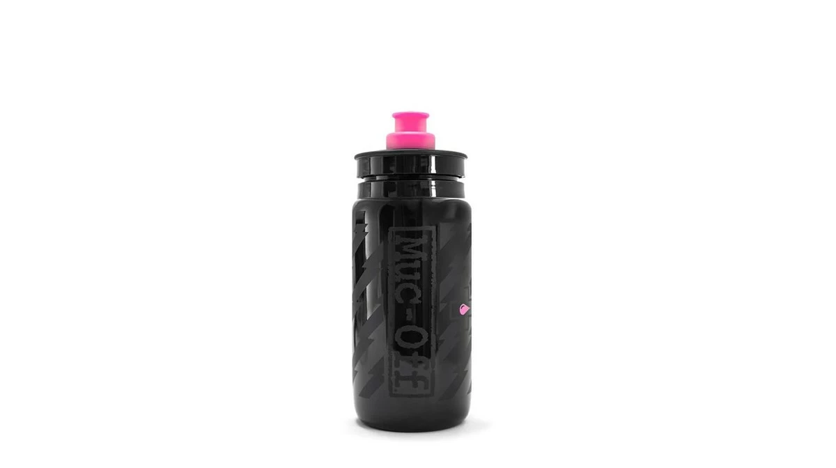MUC-OFF X Elite Fly Water Bottle - 550ml - Black REF U 1 MUC-OFF X Elite Fly Water Bottle - 550ml - Black REF U