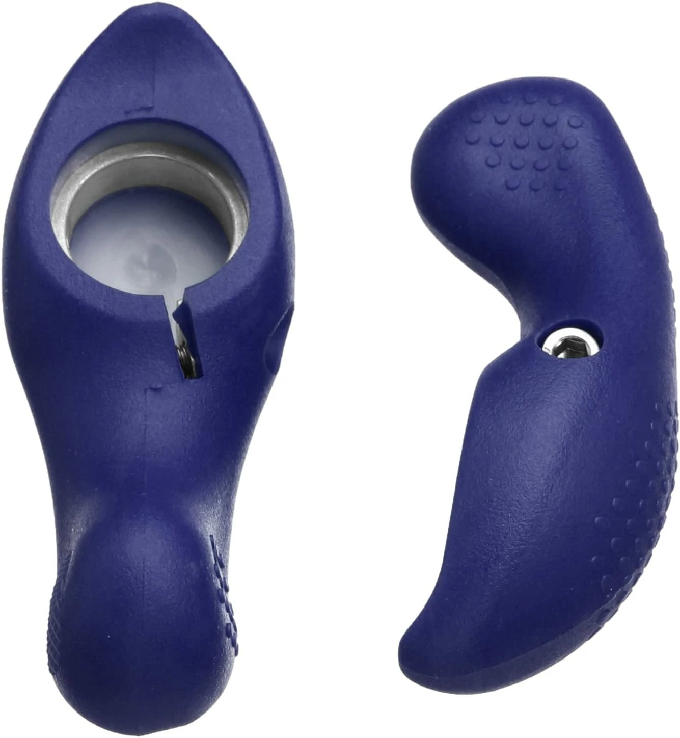 One23 Alloy And Soft Kraton Bike Handlebar End Grips Blue Ref: U 1 One23 Alloy And Soft Kraton Bike Handlebar End Grips Blue Ref: U