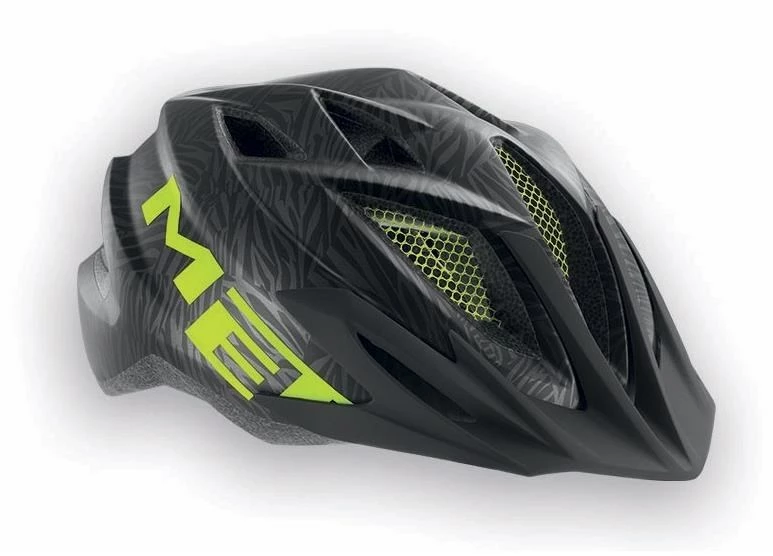 MET Crackerjack Junior Cycling Helmet 52-57cm Black 1 MET Crackerjack Junior Cycling Helmet 52-57cm Black