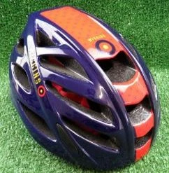 Wiggins Childrens Helmet 48-55cm Dark Blue/Red Ref: U/H