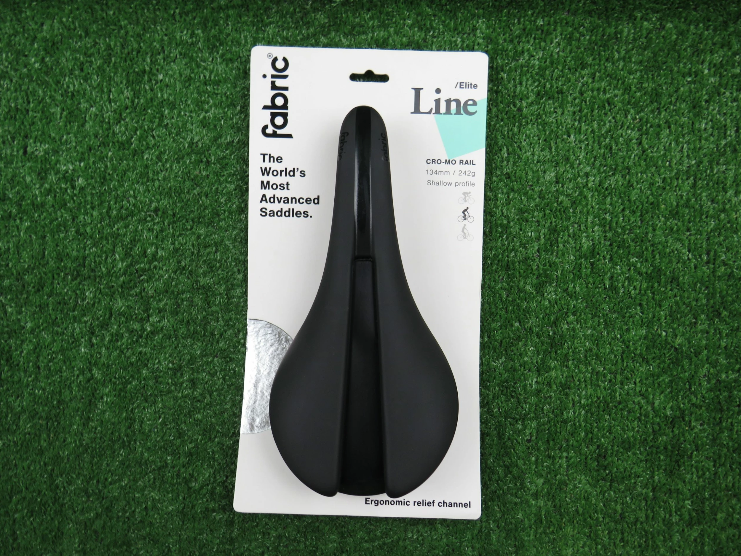 Fabric Line Elite Saddle Shallow Black Cro-Mo Rails Comfort Ref: E/U/H 1 Fabric Line Elite Saddle Shallow Black Cro-Mo Rails Comfort Ref: E/U/H