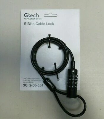 Gtech Universal Cable Lock Electric Bike 1 Gtech Universal Cable Lock Electric Bike