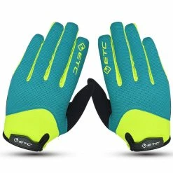 ETC Peak MTB Gloves Black Green Yellow -X LARGE