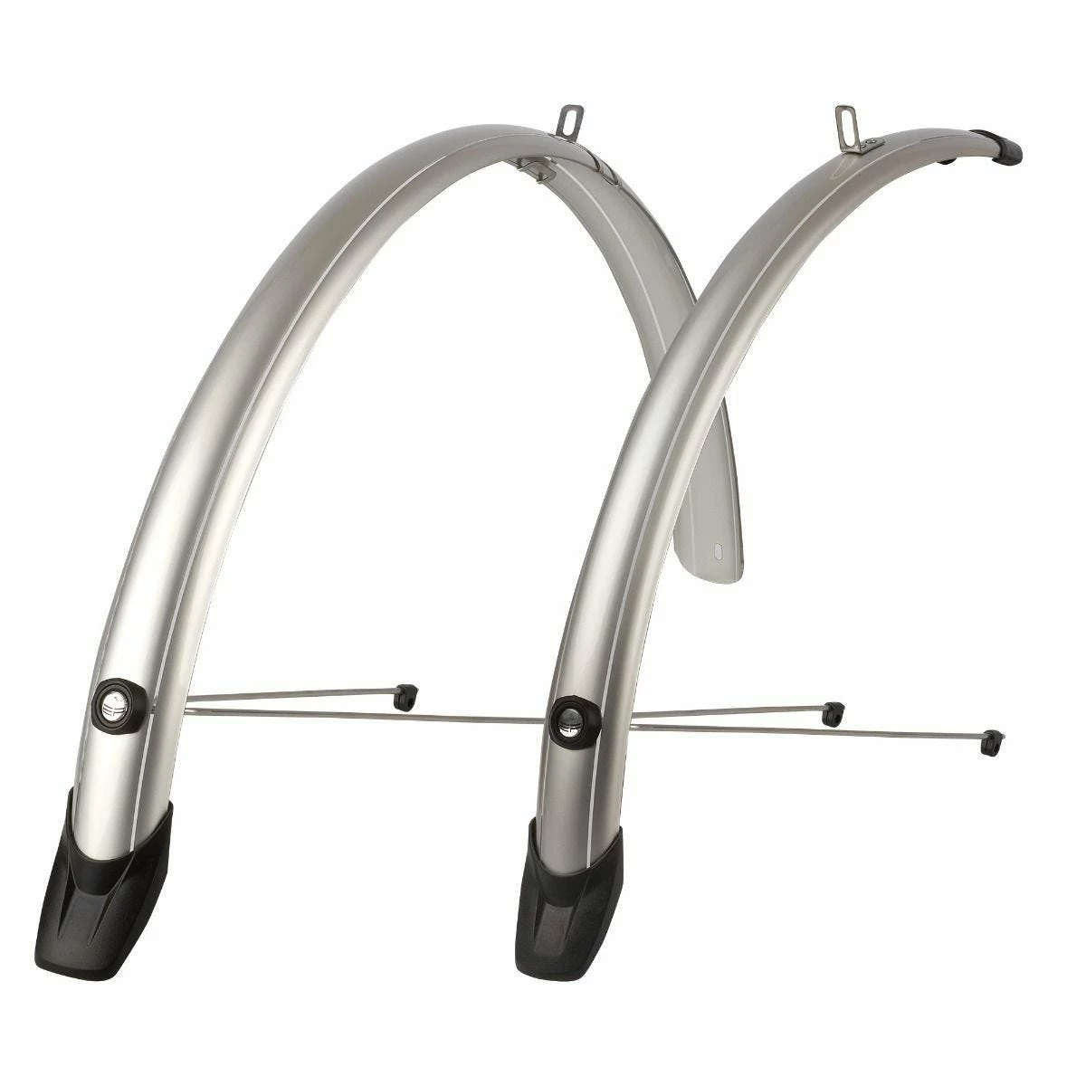Polisport Towny Mudguard Pair 700c 46mm Silver 1 Polisport Towny Mudguard Pair 700c 46mm Silver