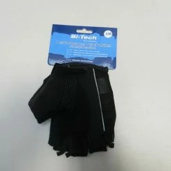 Bi-Tech Performance Cycling Track Mitts - Small/Medium - Black