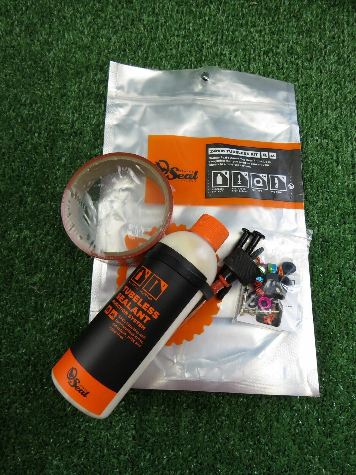 Orange Seal - 24mm / 12yd Tubeless Kit - Genuine REF:E 1 Orange Seal - 24mm / 12yd Tubeless Kit - Genuine REF:E