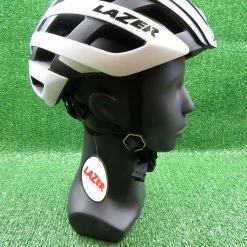 Lazer Century Helmet, LBZ-17 With LED, White Black, Mens 55-59cm - REF:H/E (1)