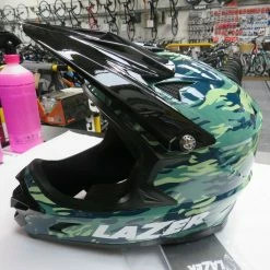 Lazer Phoenix+ Helmet Small(54-61cm) Black Camo Green NEW (REF:H/E)