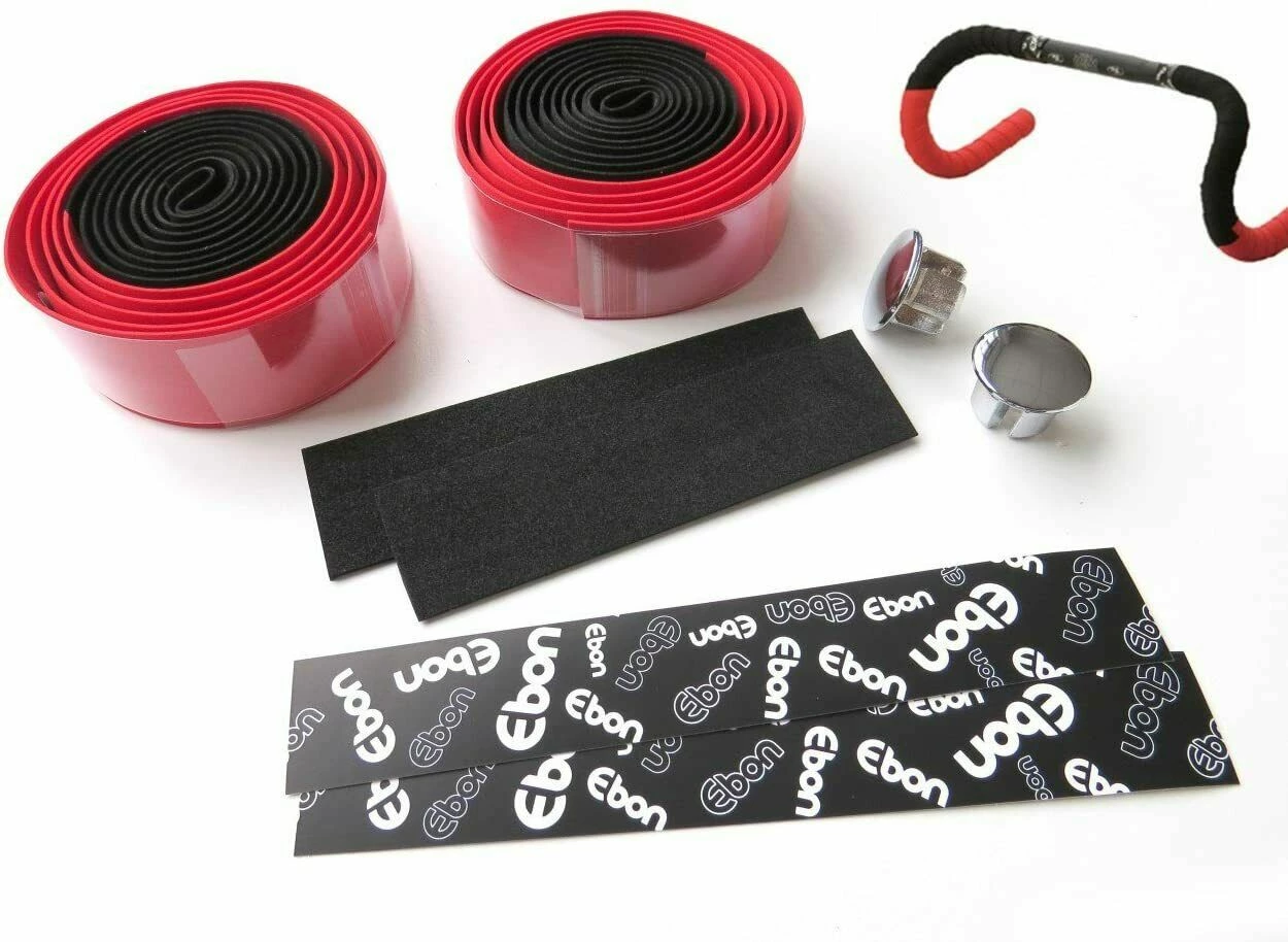 Ebon Handlebar Tape - Red/Black 1 Ebon Handlebar Tape - Red/Black