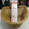 Oxford Woven Wicker 'D' Shape Basket With Straps Cycle/ Bicycle Ref: E