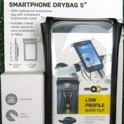 Smartphone Drybag Topeak 4” To 5" Bicycle / Motorcycles. Ref: H/E